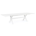 Tavolo allungabileKenyon 200/300x110 bianco Bizzotto vista