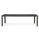Tavolo allungabile Kiplin 180-240x100 antracite Bizzotto vista