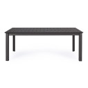 Tavolo allungabile Konnor 200/300x110 antracite Bizzotto vista