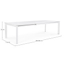 Tavolo Konnor 200-300x110 bianco Bizzotto vista