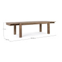 Tavolo allungabile Salford 200-300x100 Bizzotto dimensioni