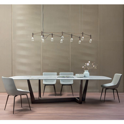 Tavolo Art 200x108 piano a botte Bonaldo 