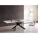 Tavolo Artistico 52.46 Bontempi Casa Piano Supermarmo Bianco Statuario opaco