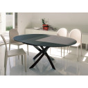 Tavolo Barone rotondo Allungabile 52.86 Bontempi Casa cristallo velvet