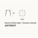 Unopiù Tavolo basso Ariete Ø 50 dimensioni