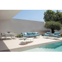 Tavolo basso medio Terramare con piano gres porcellanato 75x70 Emu ambientazione