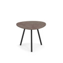 Tavolo basso piccolo Terramare con piano gres porcellanato 48x48 Emu gres emperador