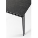 Tavolo Benjamin antracite 180x90 Bizzotto dettaglio