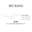 Tavolo Big Bang 42.85 Allungabile Ingenia Casa Dimensioni