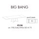 Tavolo Big Bang 42.86 Allungabile Dimensioni