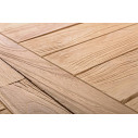 Tavolo Bounty allungabile 160/220 in teak Bizzotto dettaglio