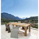 Tavolo Bounty teak riciclato 240x100 Bizzotto ambientazione