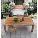 Tavolo Bounty teak riciclato 240x100 Bizzotto ambientazione
