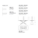 Tavolo Calliope Ceramic T8090FSC Tonin Casa dimensioni