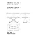 Tavolo Calliope XXL Ceramic T8099FSC Tonin Casa dimensioni