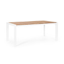 Tavolo Cameron 180x90 bianco Bizzotto vista