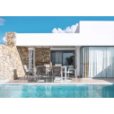 Tavolo Cameron 180x90 bianco Bizzotto dettaglio