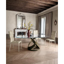 Tavolo Capri Glass T8069FSG Tonin Casa ambientazione