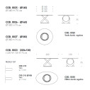 Tavolo Capri Glass T8069FSG Tonin Casa dimensioni