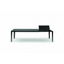 Tavolo Chef 52.29 Bontempi Casa Piano Cristallo Laccato Nero lucido allunga