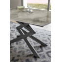 Tavolo Cross 130 Target Point dettaglio piano arabescato