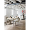 Tavolo Cruz XXL 20.69 SuperMarmo Travertino bianco pietra opaco Bontempi ambientazione