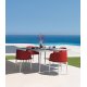 CleoSoft Alu Tavolo da pranzo 150 x 150 Talenti Outdoor ambientazione