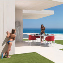 CleoSoft Alu Tavolo da pranzo 220 x 100 Talenti Outdoor ambientazione