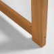 Tavolo da esterno rotondo Dafna in legno massello di acacia Ø 120 cm FSC 100% dettaglio