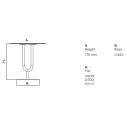 Diapason Tavolo H 71 Infiniti Design dimensioni