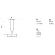 Diapason Tavolo H 71 Infiniti Design dimensioni