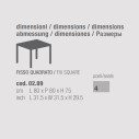 Tavolo Diesis 02.89 Bontempi Casa Dimensioni