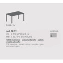 Tavolo Diesis 02.91 Bontempi Casa Dimensioni