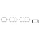 Tavolo Dorian CB4815-R 130 B Connubia schema