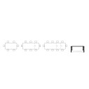 Tavolo Dorian CB4815-R 160 B Connubia schema
