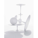 Knoll Saarinen Tavolo Tulip Lounge Ø 107 H 64-65 Laminato Bianco vista