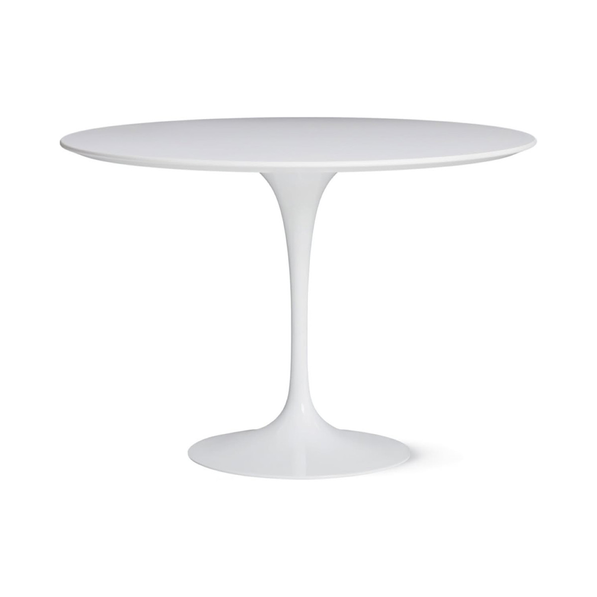 Knoll Saarinen Tavolo Tulip Lounge Ø 107 H 64-65 Laminato Bianco