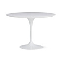 Knoll Saarinen Tavolo Tulip Lounge Ø 107 H 64-65 Laminato Bianco vista
