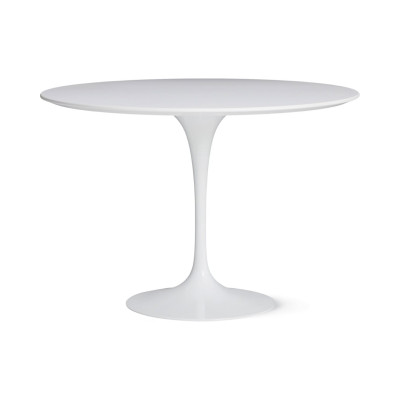 Knoll Saarinen Tavolo Tulip Lounge Ø 107 H 64-65 Laminato Bianco