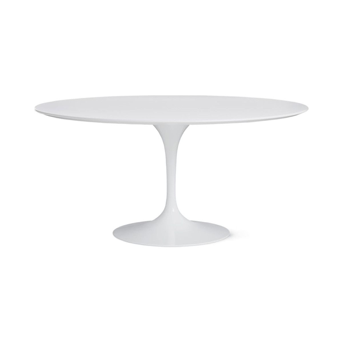 Knoll Saarinen Tavolo Tulip Ø 152 Laminato Bianco
