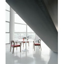 Knoll Saarinen Tavolo Tulip Ø 152 Laminato Bianco ambientazione