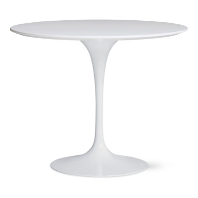 Knoll Saarinen Tavolo Tulip Lounge Ø 91 H 64-65 Laminato Bianco