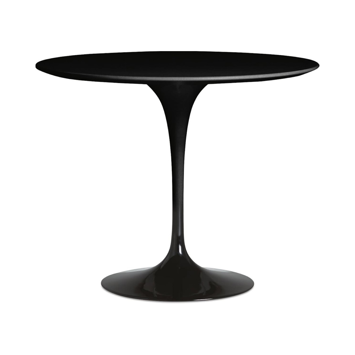 Knoll Saarinen Tavolo Tulip Lounge Ø 91 H 64-65 Laminato Nero