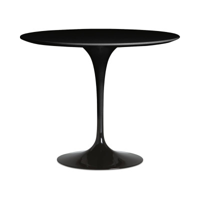 Knoll Saarinen Tavolo Tulip Lounge Ø 91 H 64-65 Laminato Nero