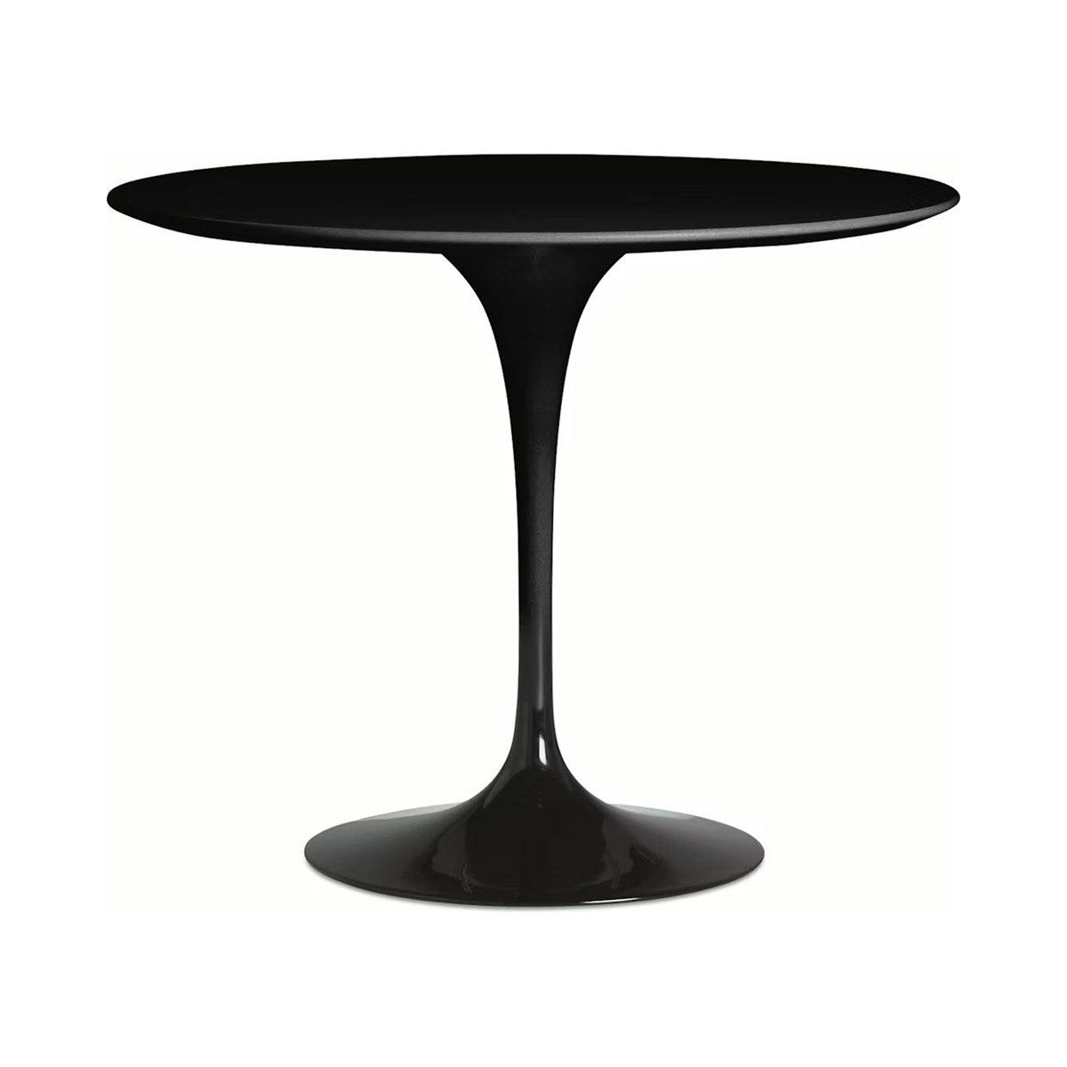 Knoll Saarinen Tavolo Tulip Ø 91 Laminato Nero