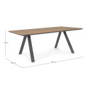 Tavolo Elias 200x100 antracite Bizzotto dimensioni