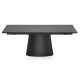 Tavolo Ellisse CB4858-R 160 Connubia dettaglio piano ceramica Stone