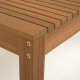 Tavolo da esterno Emili in legno massello di acacia 180 x 90 cm FSC 100%  dettaglio