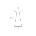 Tavolo Fade Plust dimensioni
