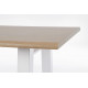Tavolo Fred bianco 180x90 Bizzotto dettaglio
